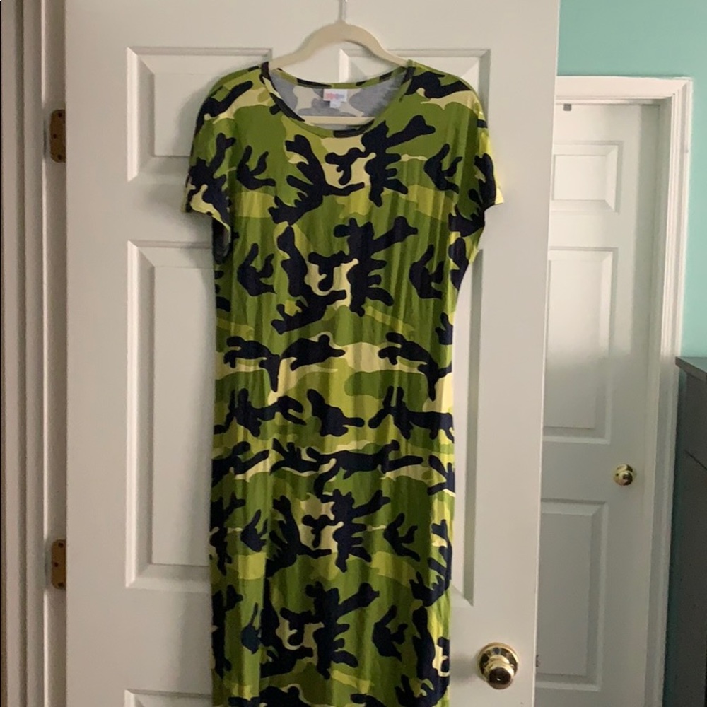 Maxi length CAMOUFLAGE Maria dress